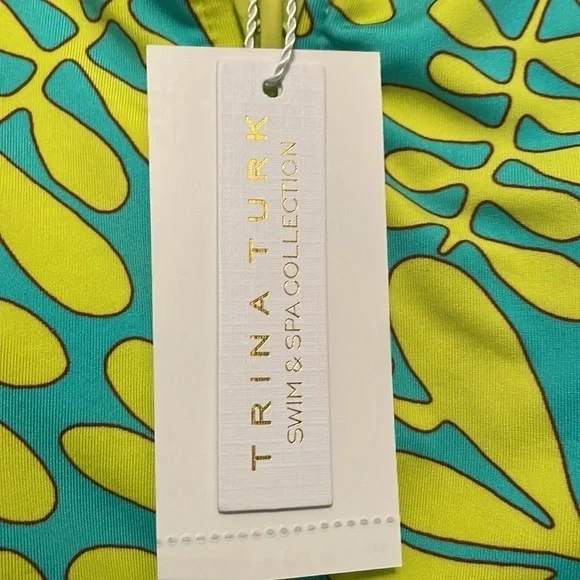 NWT TRINA TURK LONG SLEEVE SWIM SUIT SIZE L - Picture 7 of 7